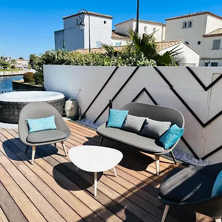 Marina 120m²/8 Pers/ Terrasse 100m²/ Appontement * Aigues-Mortes